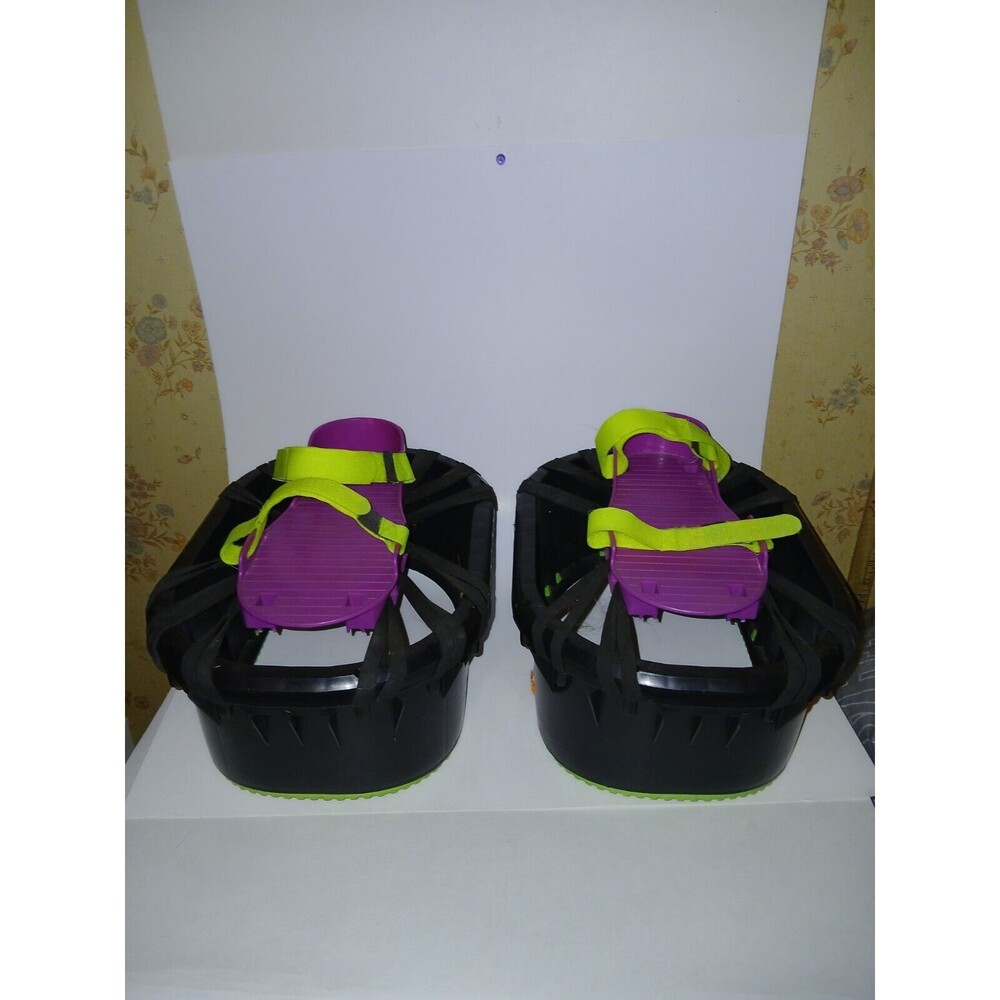Big Time Moon Shoes Anti-Gravity Strap Shoes Purple And Black 1989 Hart Vintage